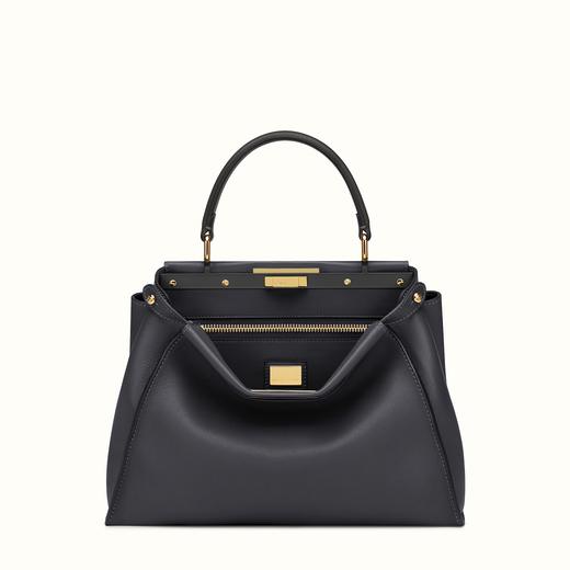 FENDI ピーカブー コピー ブラック レザーハンドバッグ 8BN2903ZNF0KUR